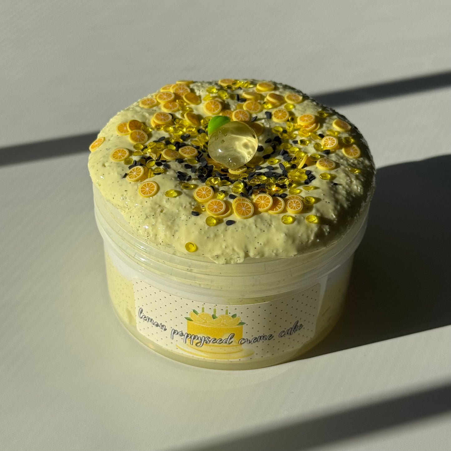 Lemon Poppyseed Creme Cake